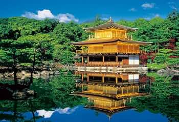 ジクソーパズル完成品　金閣寺 1000ピース 世界最小 ジグソーパズル 平等院鳳凰堂・金閣寺 週末
